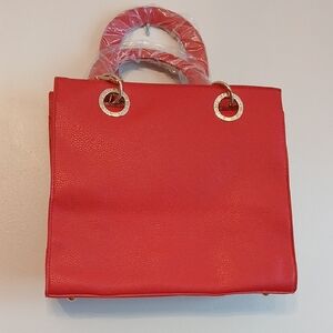 Badgley Mischka Vibrant Red Tote